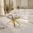 Modern Rectangle Glass Coffee Table With Tempered Glass Top And Metal Legs-1667200564-1667200563