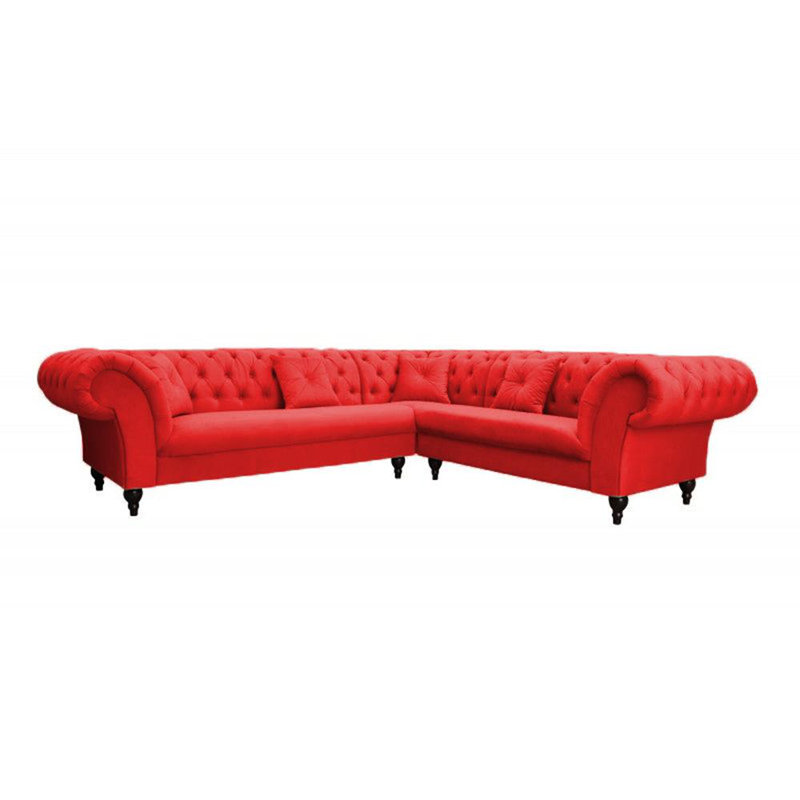 Blanchard Corner Sofa , Red, Left