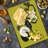 Ambesonne Honeycomb Cutting Board Large Size Hexagons with Bee Simple Yellow and Black
