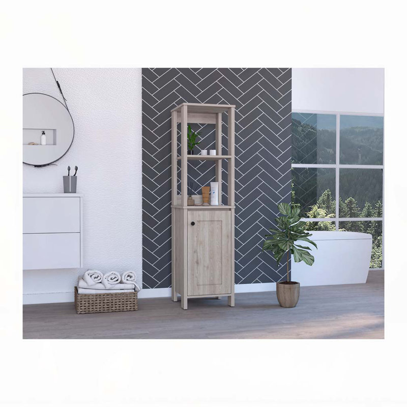 Armoire à linge Hanover, Gris clair