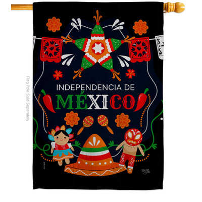 Double Sided 40'' H x 28'' W Polyester House Flag