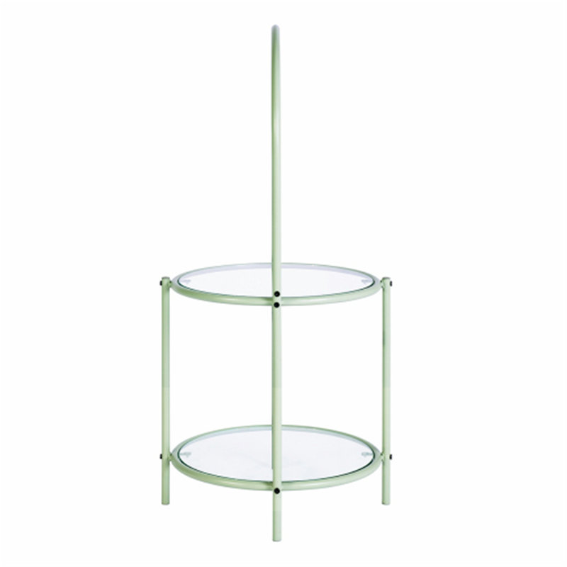 Muamir Glass Top End Table