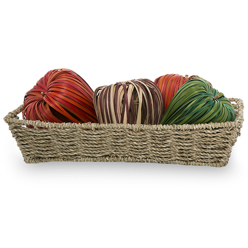 Panier à dégonfler à plateau plat sea herbe