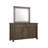 62.6" W Transitional Dresser, Dark Walnut