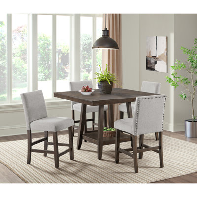 Poling 4 - Person Pedestal Dining Set