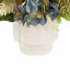 Fern and Hydrangea Arranged in Ceramic Pot