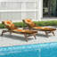  Coussin de patio d'extérieur pour l'extérieur 3 po Boho Desert Landscape Sun Cactus