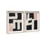 Placed together set Shadowbox Abstract Print by Oliver Gal, Black Frame, 10 x 15-713617192-713617193