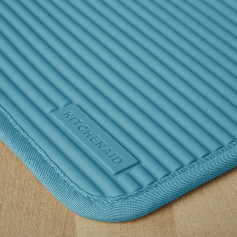 KitchenAid Ribbed Soft Silicone Potholder, Ocean Drive
