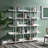 5 Tier Bookcase Home Office Open Bookshelf, Vintage Industrial Style Shelf With Metal Frame, MDF Board-79204196