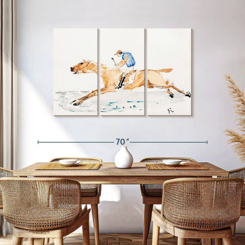 Sirécie au galop Sireci 1878, H 36 po x l 57 po