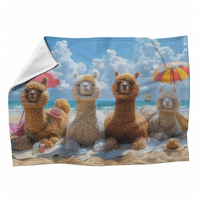 Jeté polaire Beach Alpacas