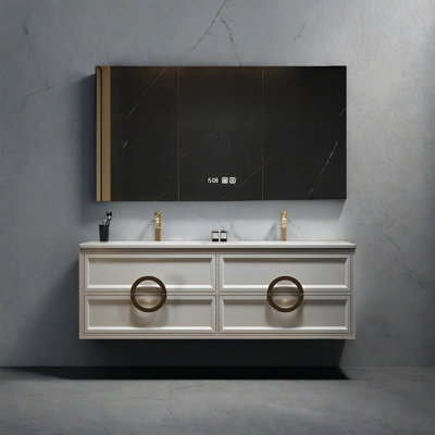 American-style double-basin bathroom cabinet