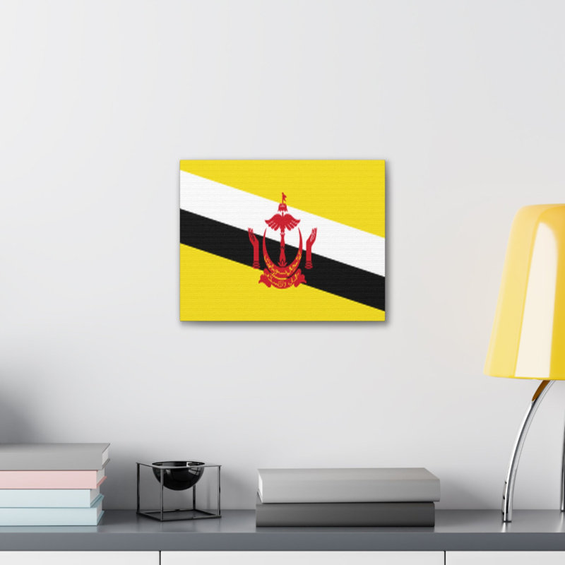 " Brunei Country Flag ", 12" H x 16" W
