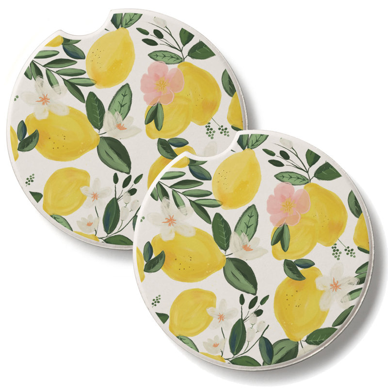Ensemble de 2 sous-verres Lemon Vine