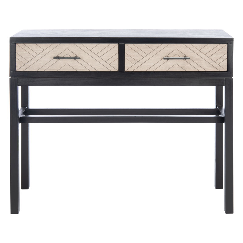 Alayssa 35.5'' Console Table, Black/Greige