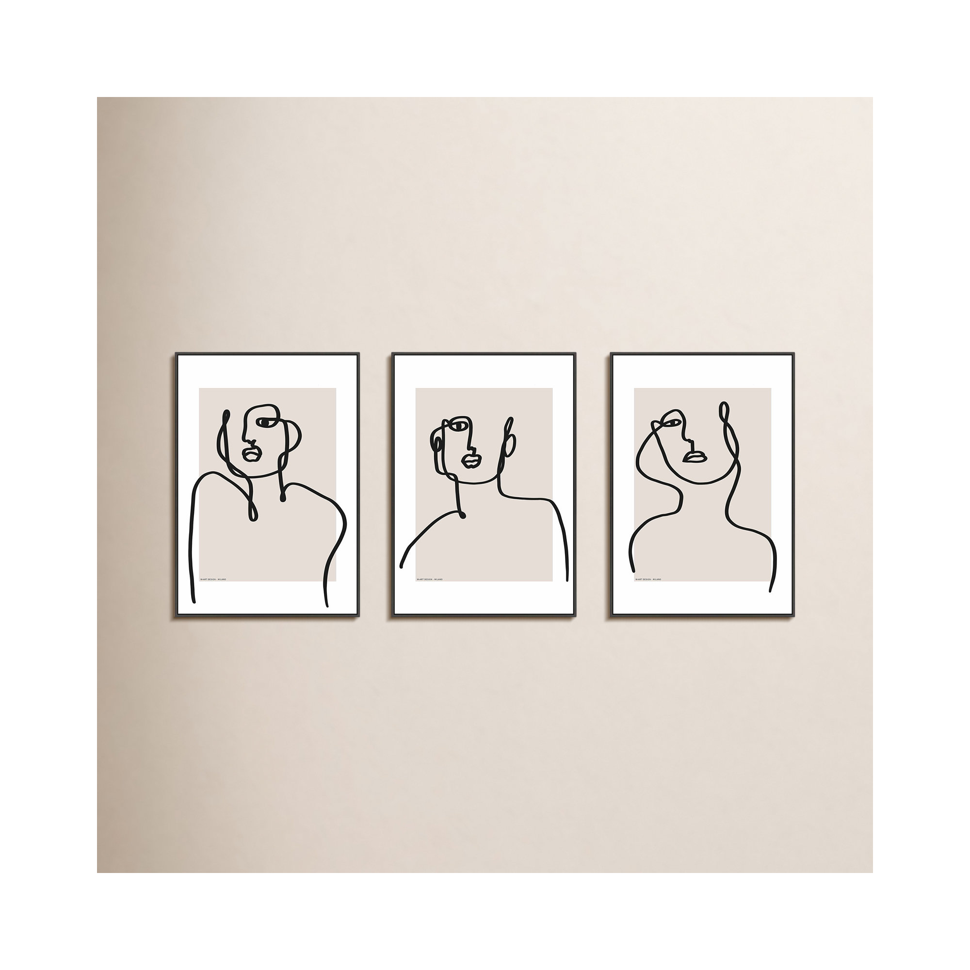 Figure And Form by Romina Gadler, 20" H x 14" W x 1.25" D, Black Framed Canvas