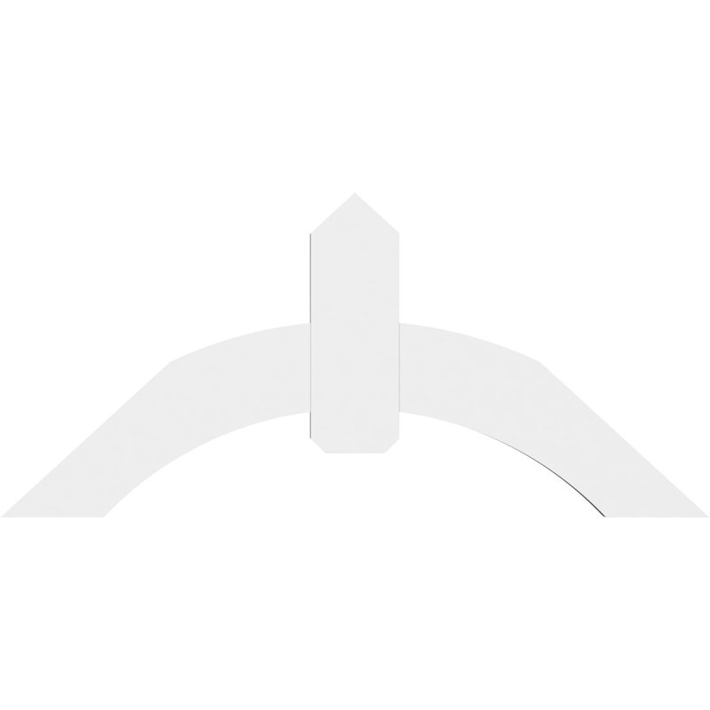 Support pour pignon en PVC Archdale, H 22 po x l 48 po (pas: 11/12), P 2 po x F 6 po