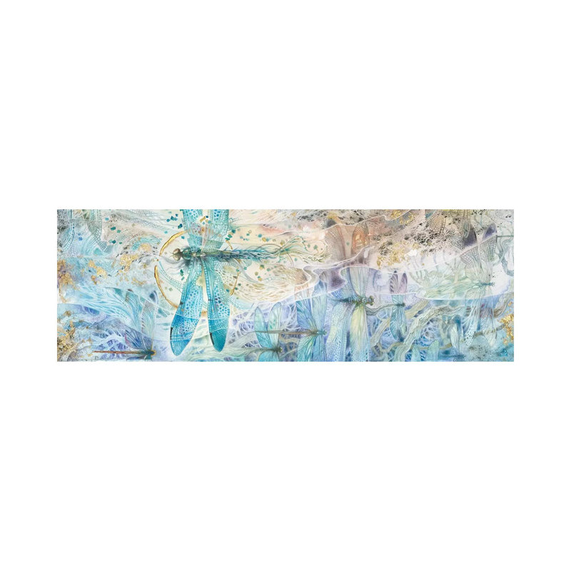 Against The Flow by Stephanie Law - Panoramic Painting on Canvas, 121.92 cm H x 40.64 cm W x 1.91 cm D, Wrapped Canvas