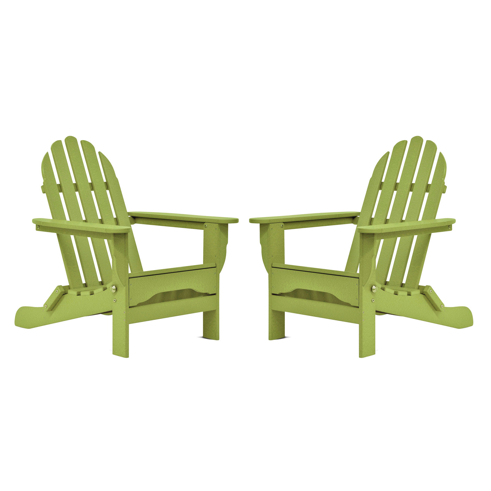 Leighton Outdoor Adirondack Chair, Lime Green
