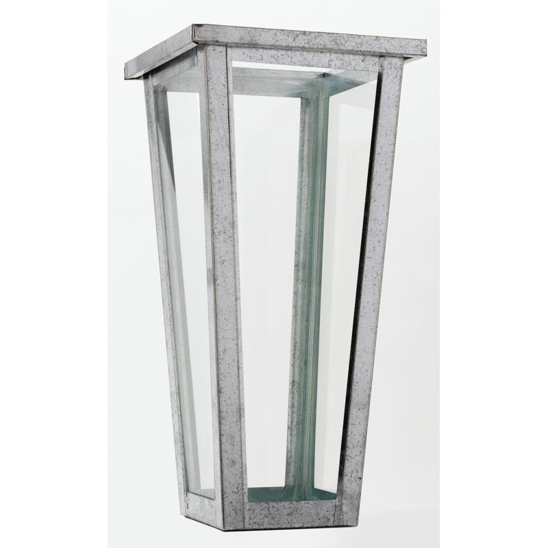 Vase de plancher en verre Nesbit, H 22 po x l 11 po x P 11 po, Argent