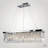 5-Light Hanging Crystal Chandelier Over Dining Table