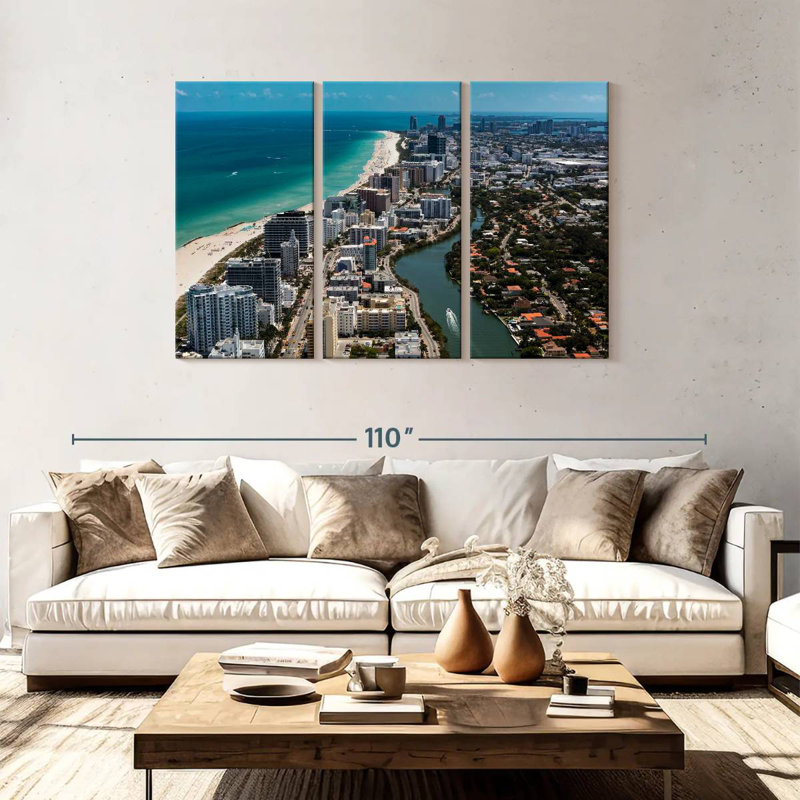 Vue du camion à Miami South Beach, H 48 po x l 74 po
