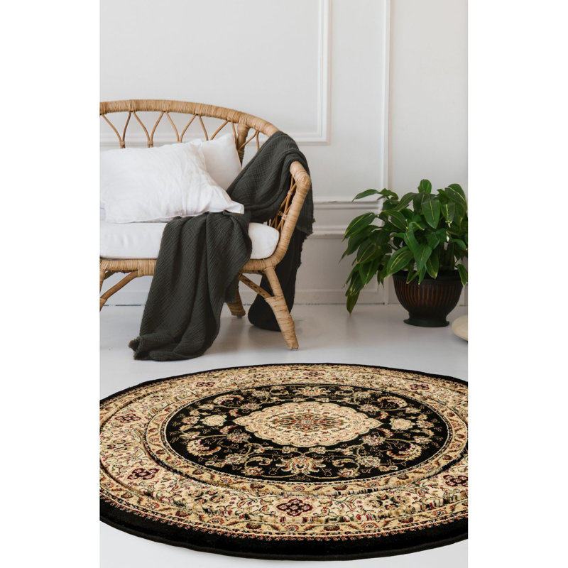 Oriental Area Rug, Round 133 cm