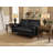 58" Faux Leather Square Arm Loveseat-1591697348