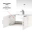 36 po Meuble-lavabo de salle de bain avec comptoir en quartz blanc, robinet et miroir à DEL - comptoir x P 22 po-749661780
