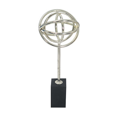 Sculpture de table noire