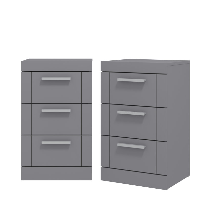 KIMBERLEY Piece Bedroom Set, Cool Grey