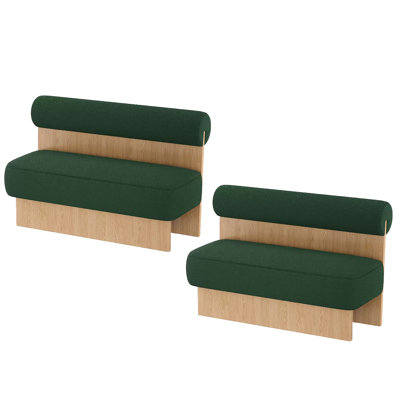 Larrinaga Cotton Blend Upholstered Bench