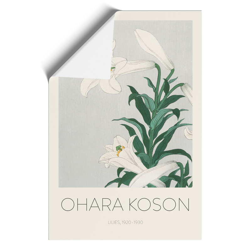 White Lilies - No Frame Print, 59cm H x 42cm W x 0.1cm D