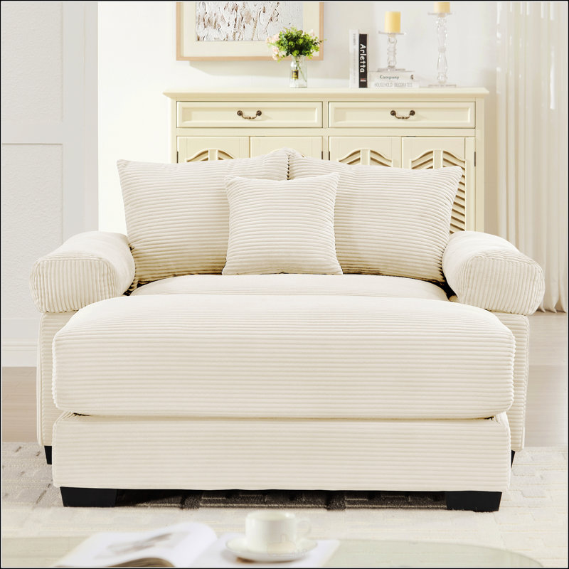 Canapé modulaire surdimensionné 54,3 po Cloud, Beige