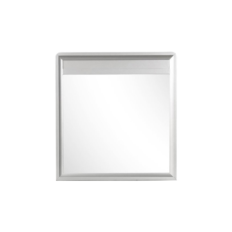 Miroir contemporain l 38,4 po, champagne