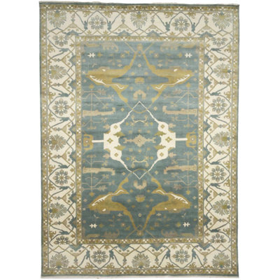 Tapis vert Oushak 10 x 14