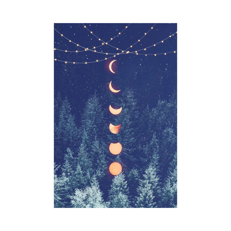 Holiday Night by Emanuela Carratoni - Wrapped Canvas Painting, 20.32 cm H x 30.48 cm W