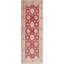 One-of-a-Kind 3'5"x10'3" Area Rug in Red/Beige/Brown/Lavender blush