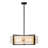 6-Light White Mist Glass Drum Chandelier-958849021