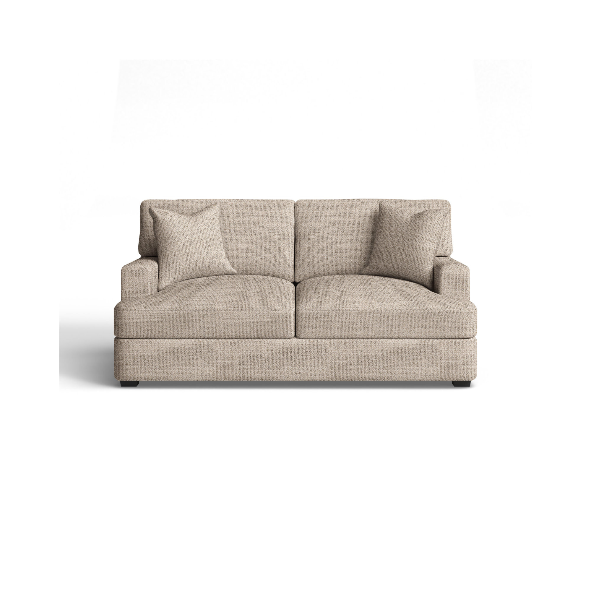 Emilio 65'' Upholstered Loveseat, Conversation Ivory