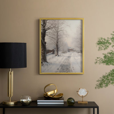 «Vintage Landscape XXIX», reproduction encadrée - bois massif