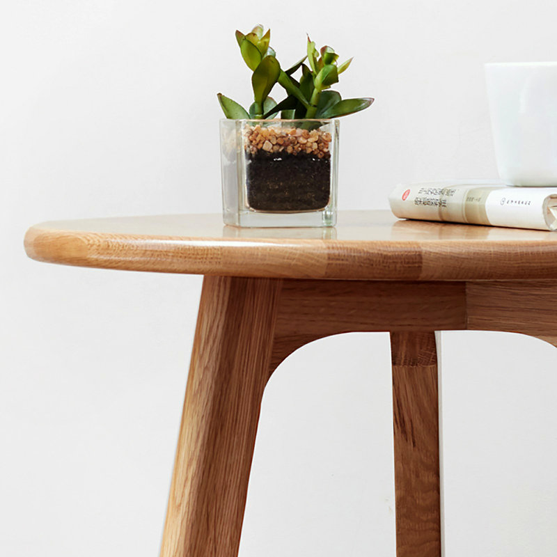 Small Coffee Table Bedside Table 100% Natural Solid Oak Wood