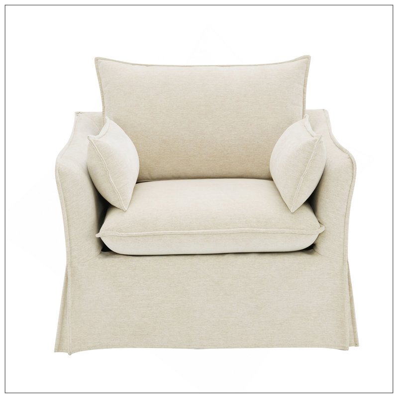 Comfortable Linen Chair With Multiple Functionalities For Various Settings
