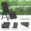 Chaise inclinable d'extérieur pliable en aluminium