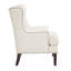 Chaise d'appoint en tissu beige, siège rembourré en mousse, garniture cloutée, chaise de salon élégante dans la chambre, beige, garniture d'attraction-1494880324