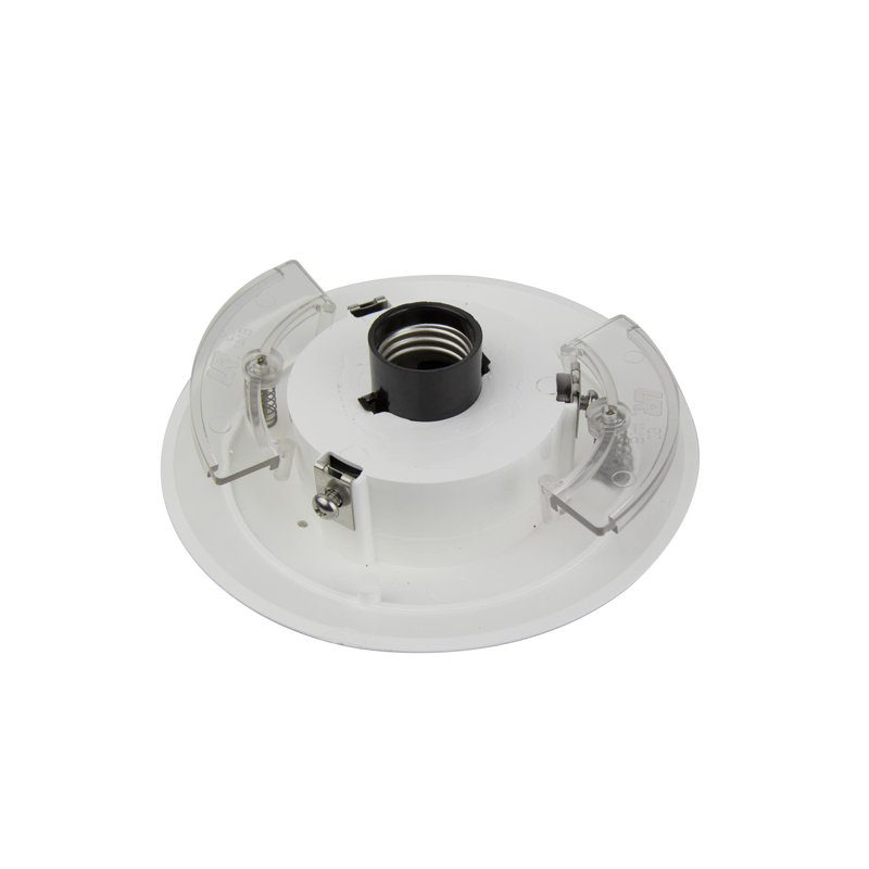 Solus Polycarbonate Post Top Light Fitter for 3" Posts, White