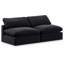 Canapé modulaire en velours à accoudoirs carrés 80 po Kiren-87149835