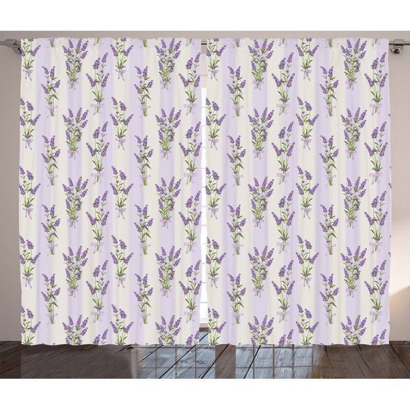 Semi Sheer Curtain Pair, 54" W x 108" L