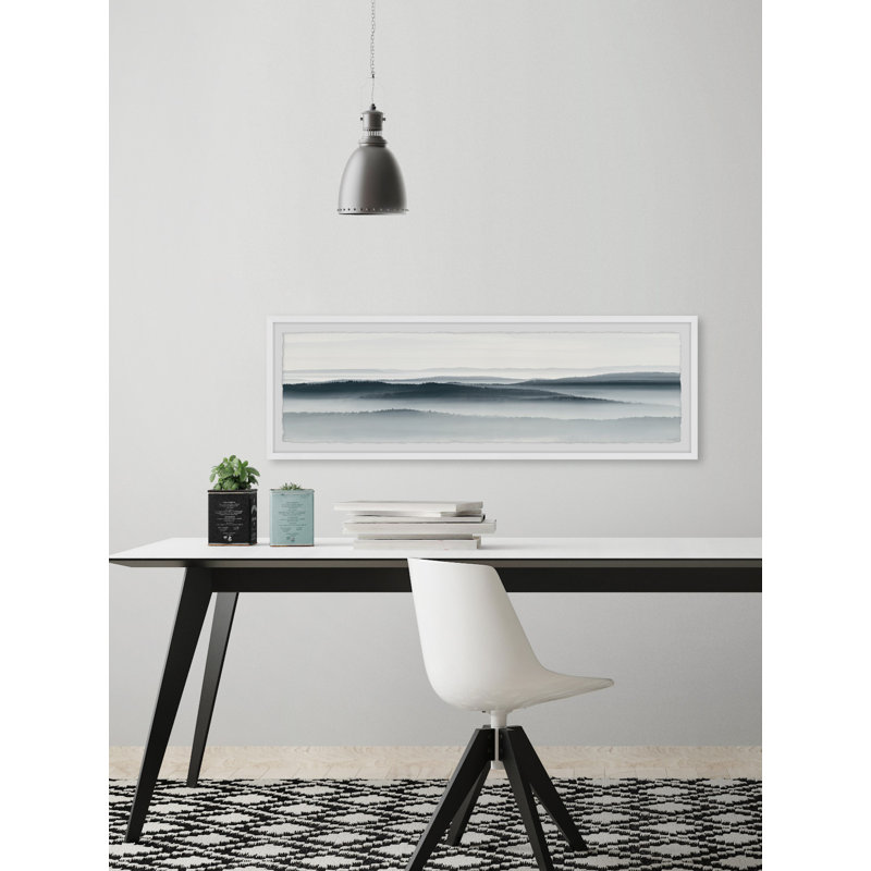 «Floating Above» par Marmont Hill, reproduction sur toile, L 45 po x H 15 po, Cadre photo blanc